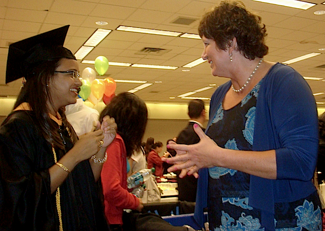 Maryam and Faculty/Program Coordinator Lynn Olson