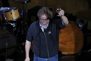 Award-winning restaurateur Tom Douglas raising a glass at CityU's campus opening
