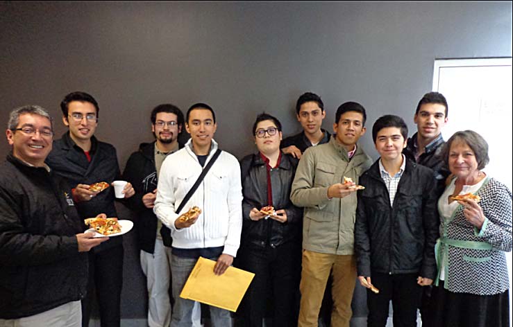 Students have Pizza party