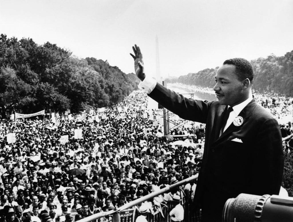 Picture of Dr King Speaking