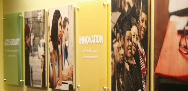 CityU values on wall in Seattle