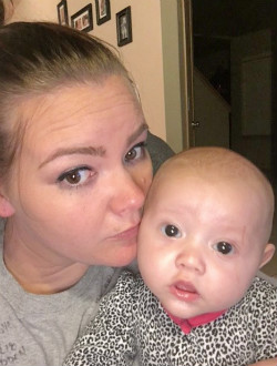 Jennifer Moreau and baby
