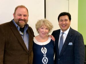 L-R Dr. Pressley Rankin, chair, Dr. Heather Henderson, and Dr. Joel Domingo, committee